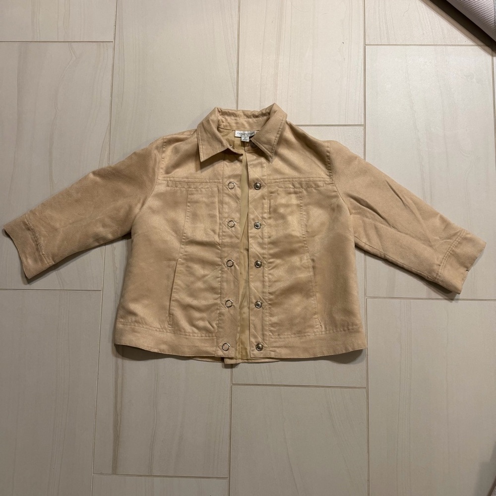 Coldwater Creek Women’s Beige Jean Jacket